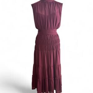 Derek Lam IO Crossby Junia Roched Midi Dress (sz 14) 331